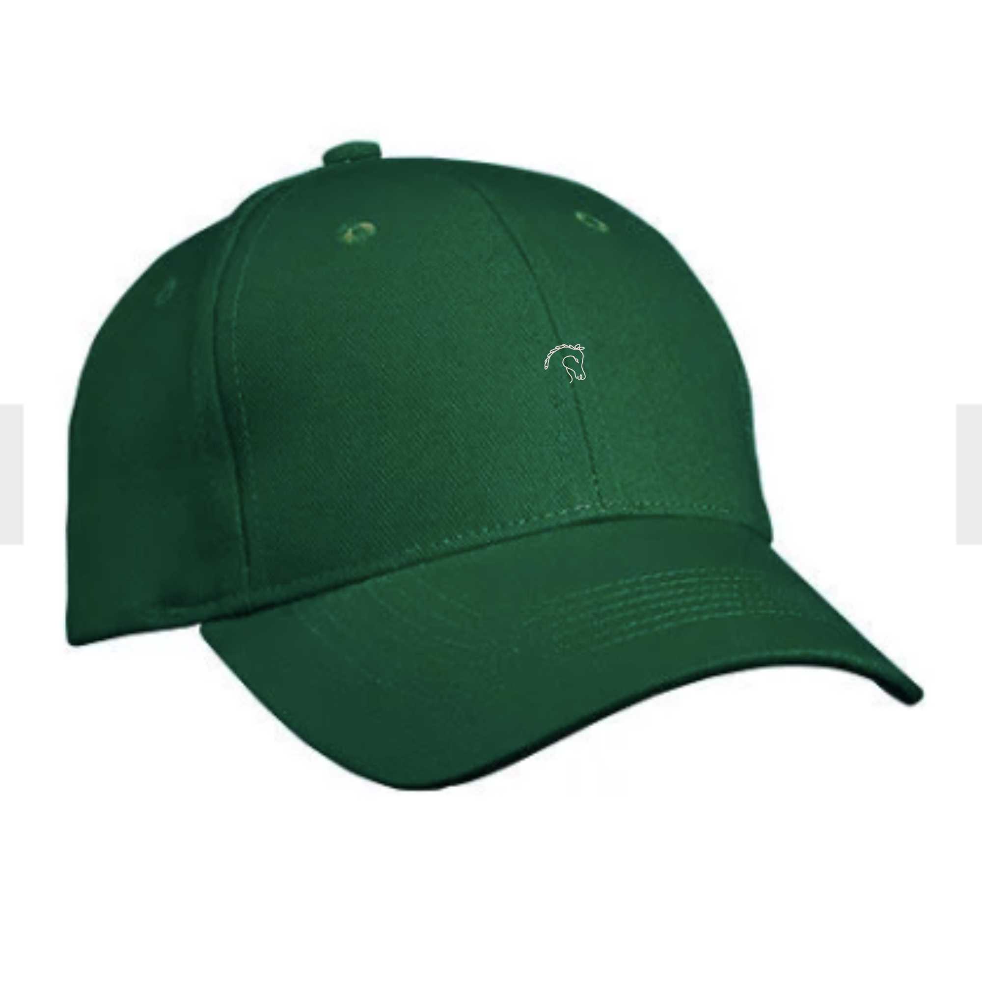 Cap mit Pferdekopf-Motiv bestickt in Farbe BeGrünige