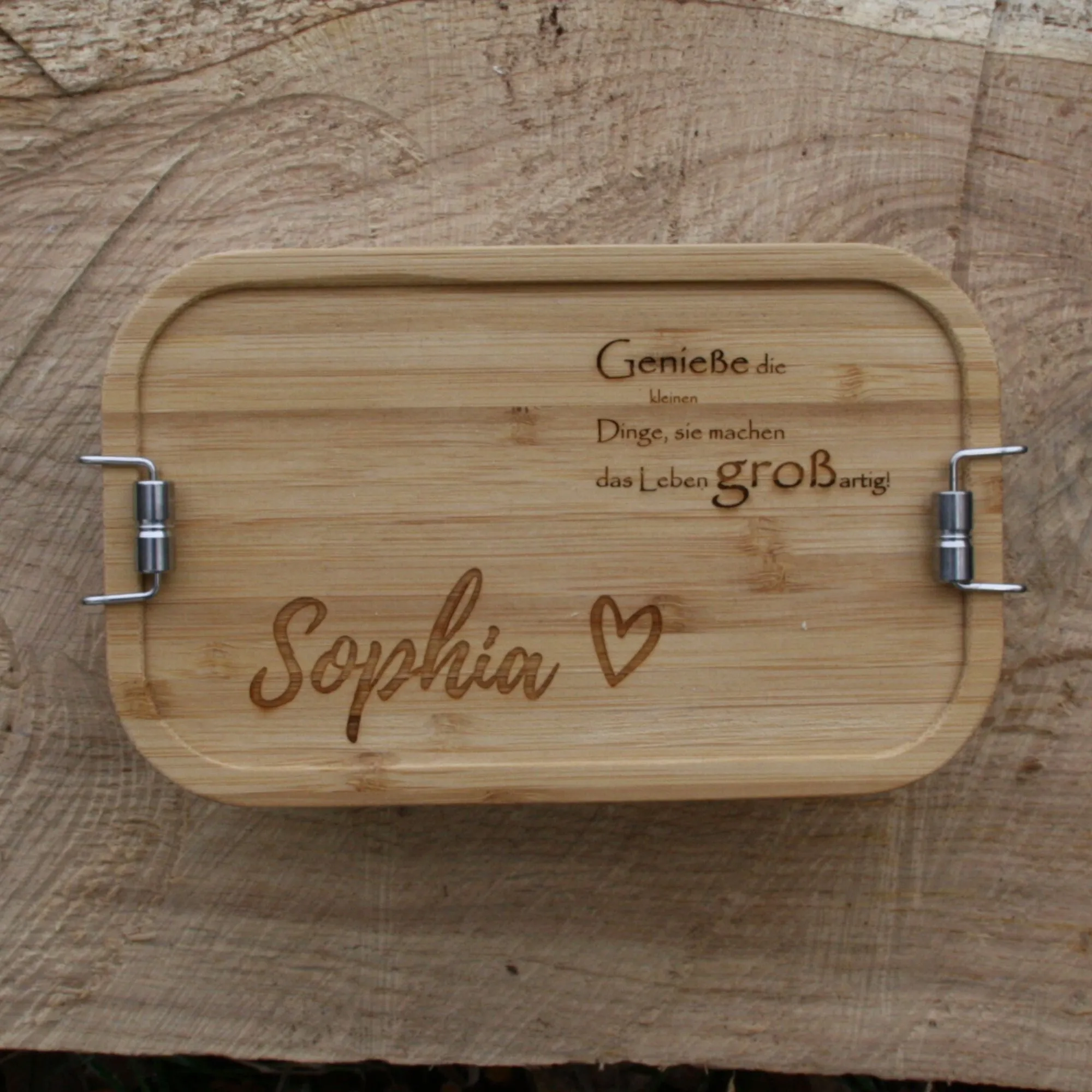 Premium Lunchbox mit Spruch und Namen