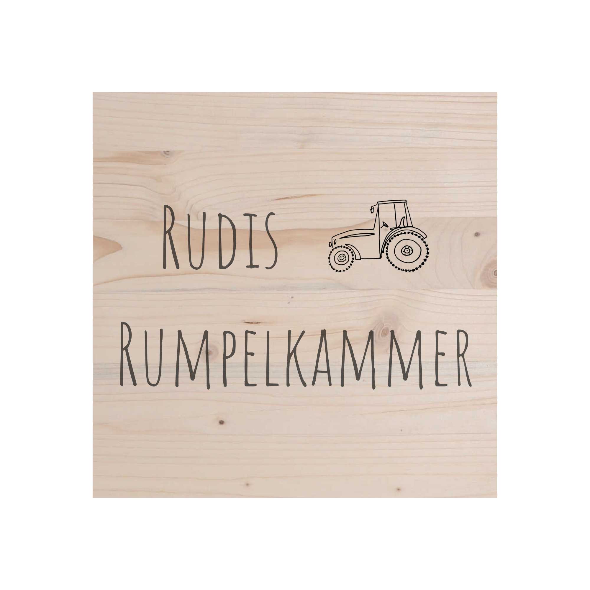 Holzschild mit Gravur schlicht