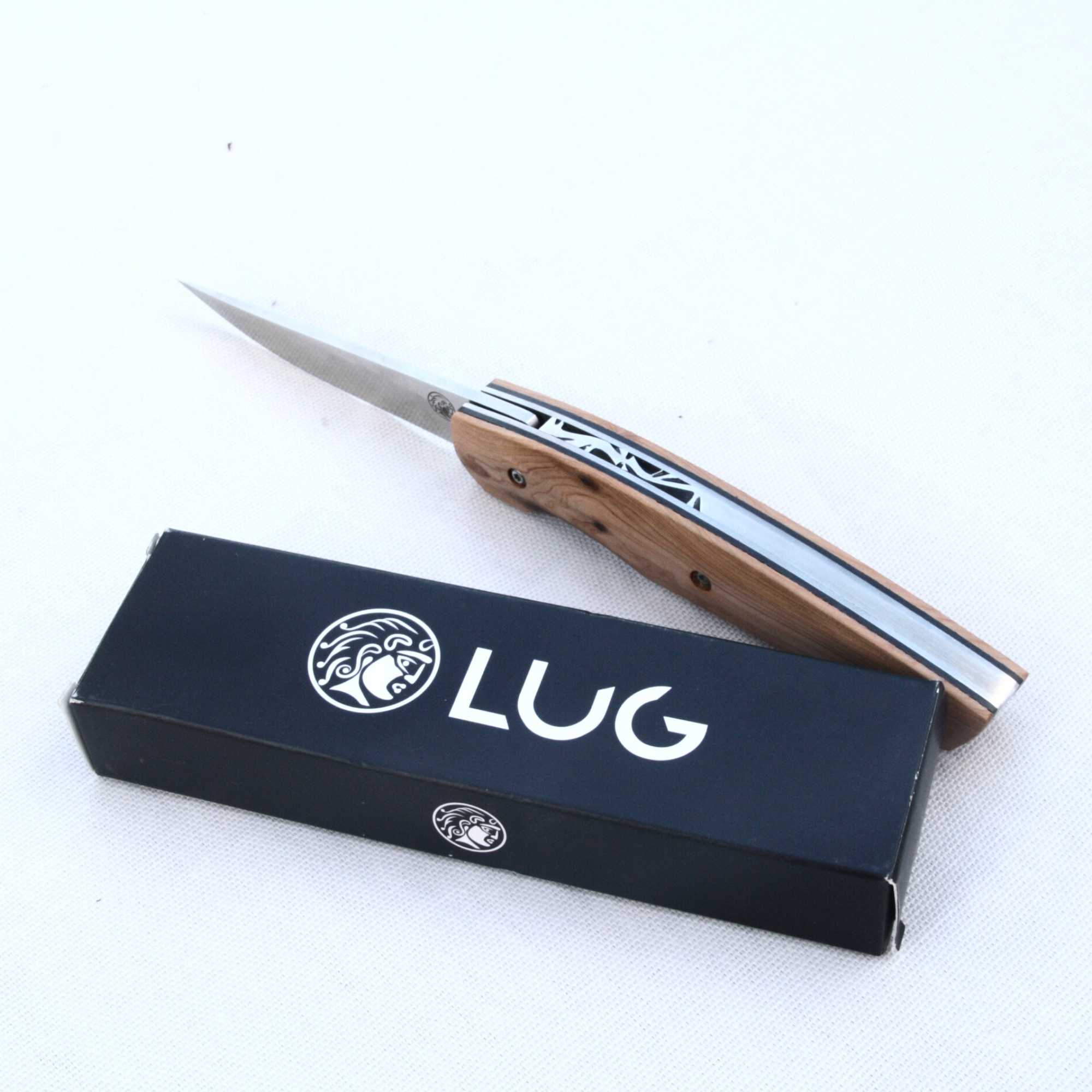 LUG Taschenmesser mit Wacholdergriff und Gravur