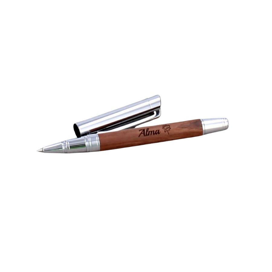 Rollerball Kugelschreiber mit Namen graviert Stift