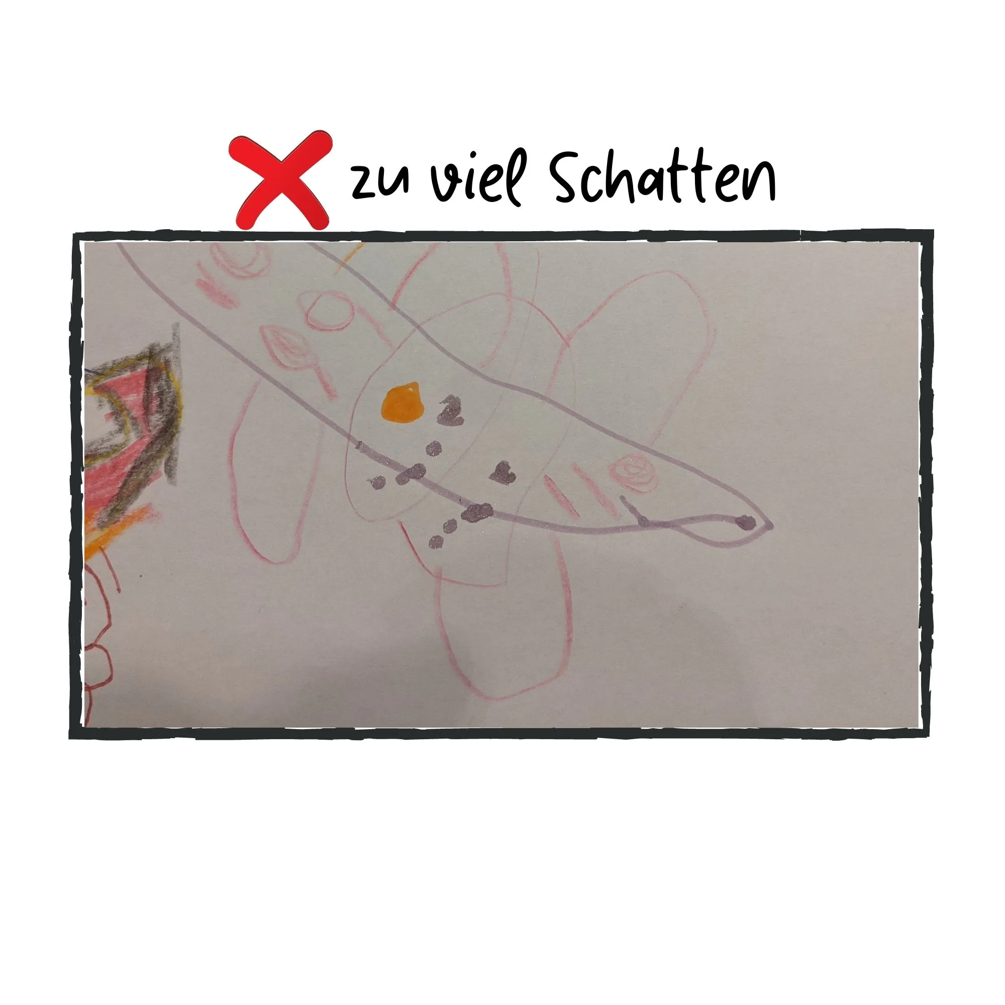 SLH10004 schlechtes Beispiel Kinderzeichnung