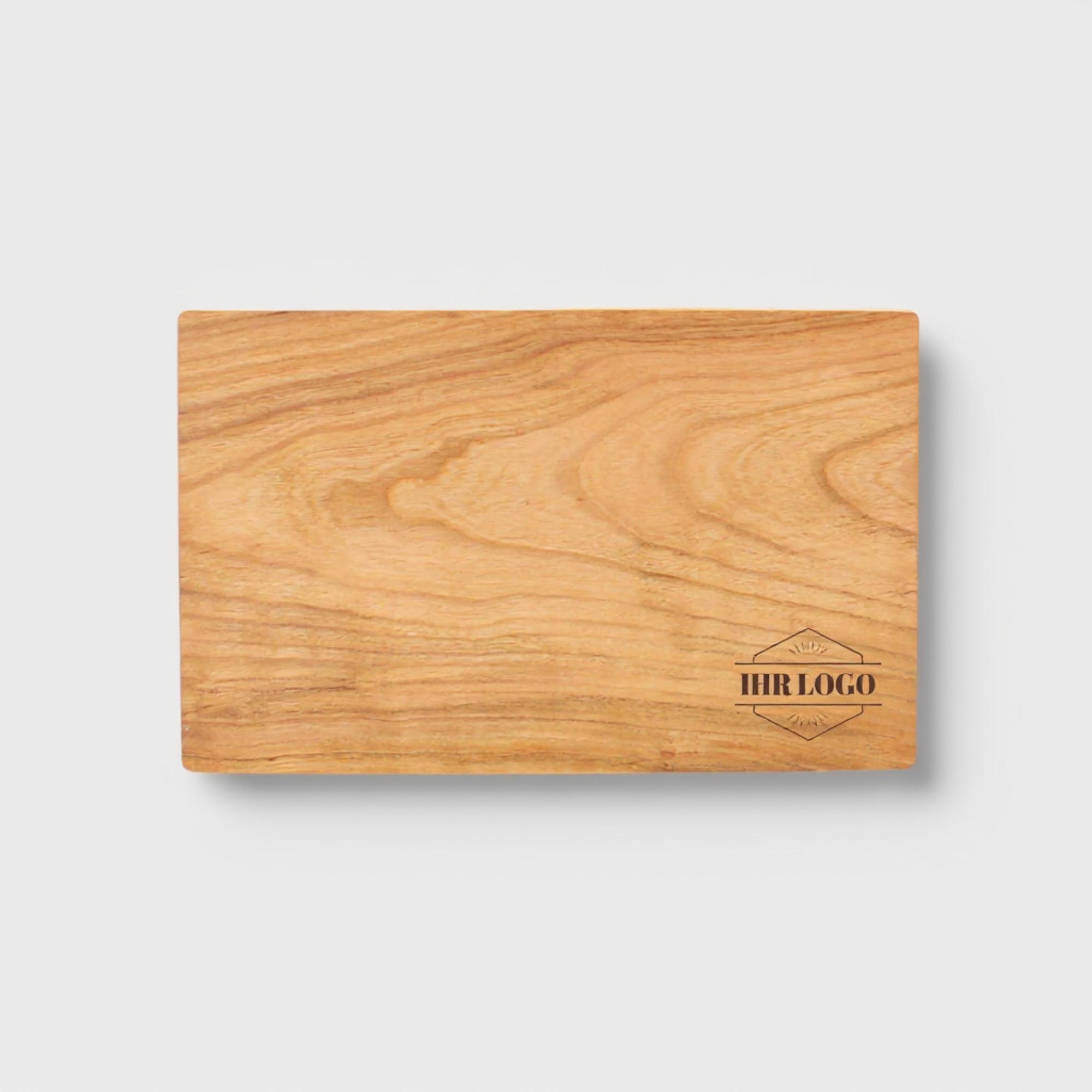 Kirschholz Vesperbrett mit Logo Holz, Sperrholz