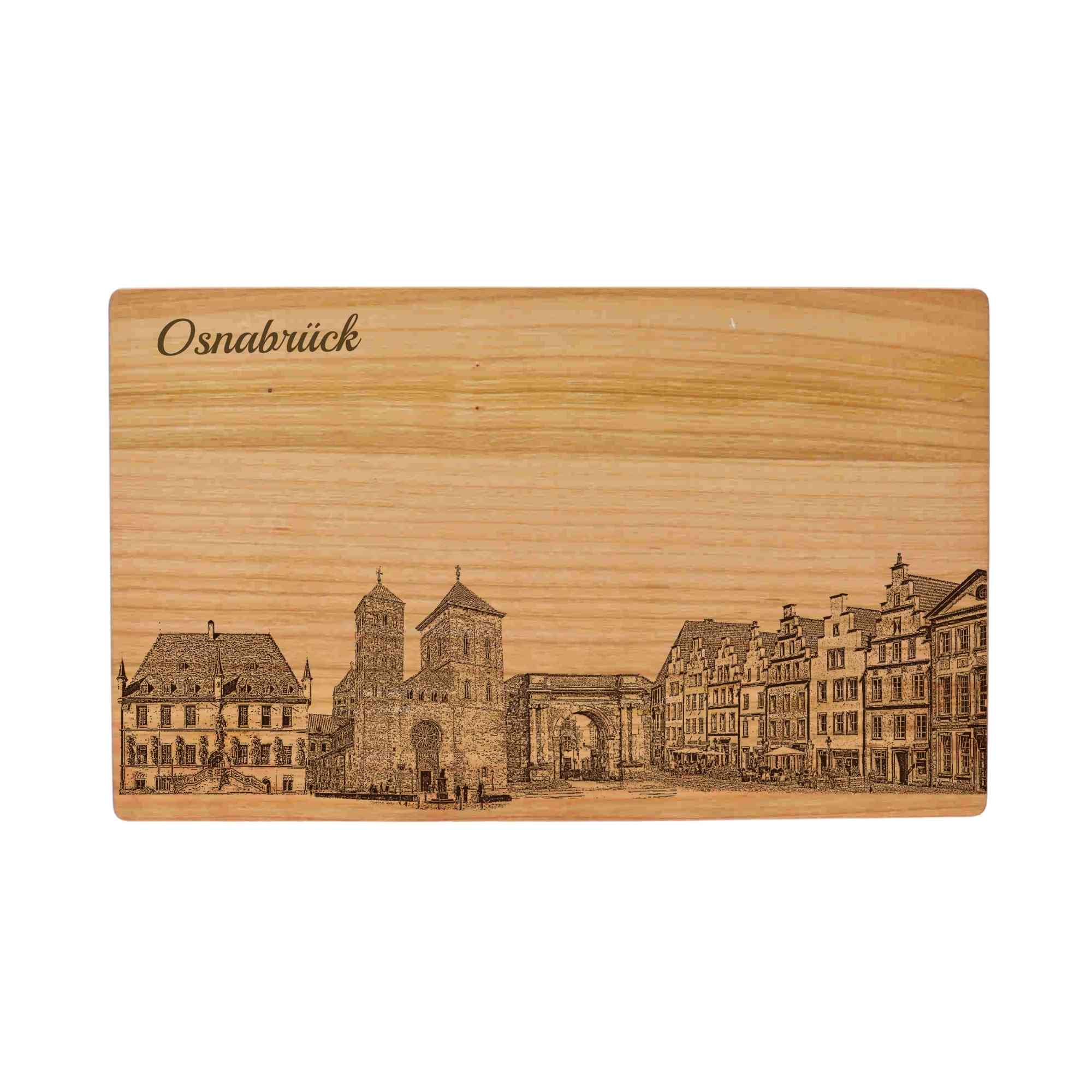 Osnabrück Geschenk Holzbrett Stadt Osnabrück Schneidebrett Skyline