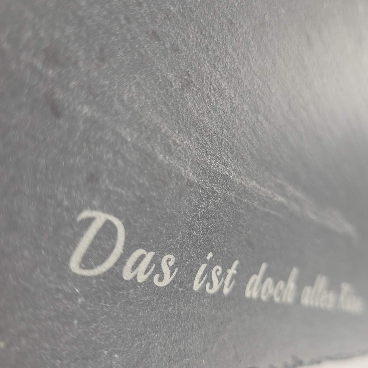 Boska Schieferplatte für Käse oder Tapas - Textgravur