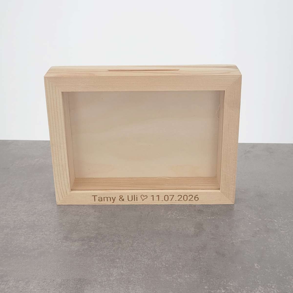 Spardose - Spendenbox aus Holz