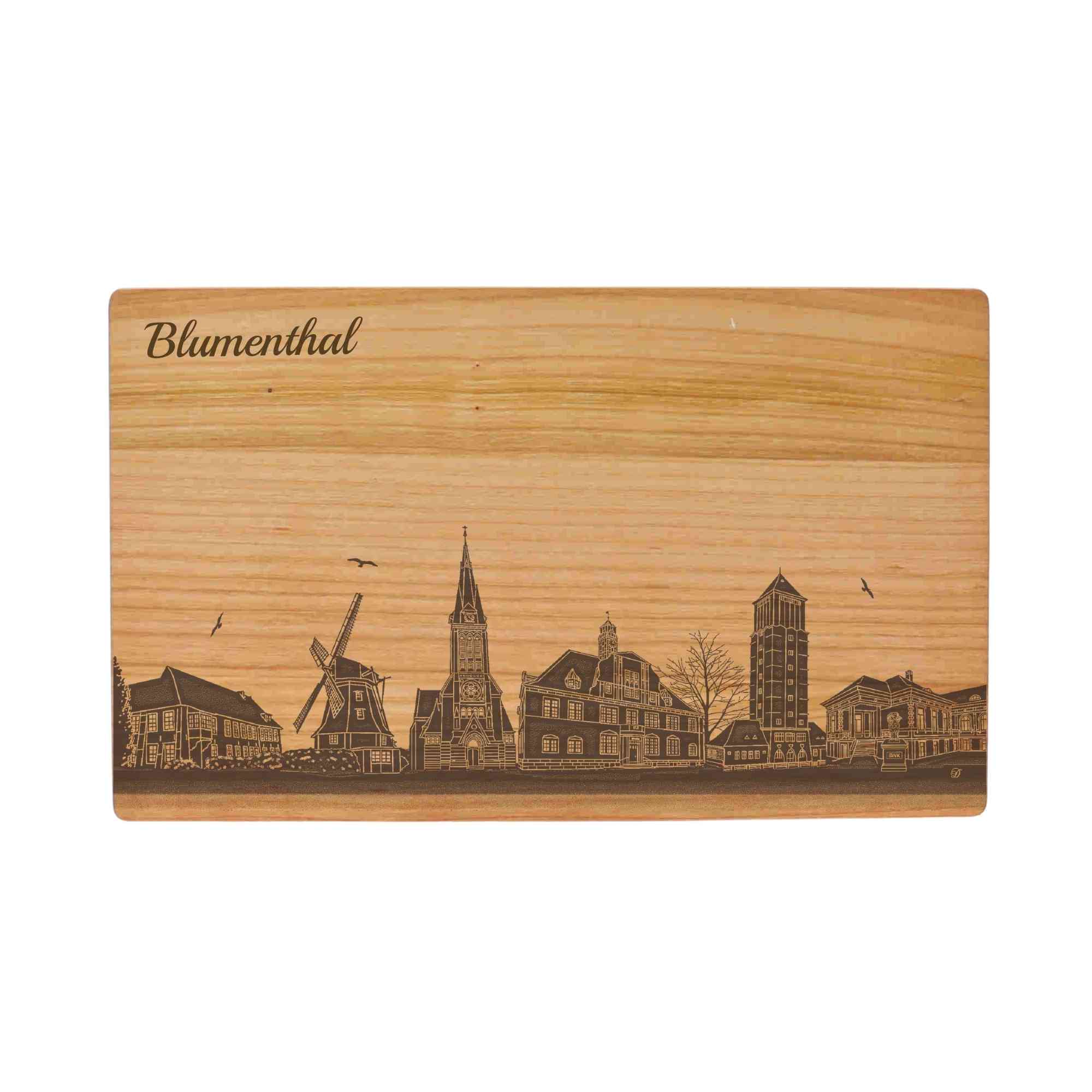 Bremen Blumenthal Schneidebrett Skyline