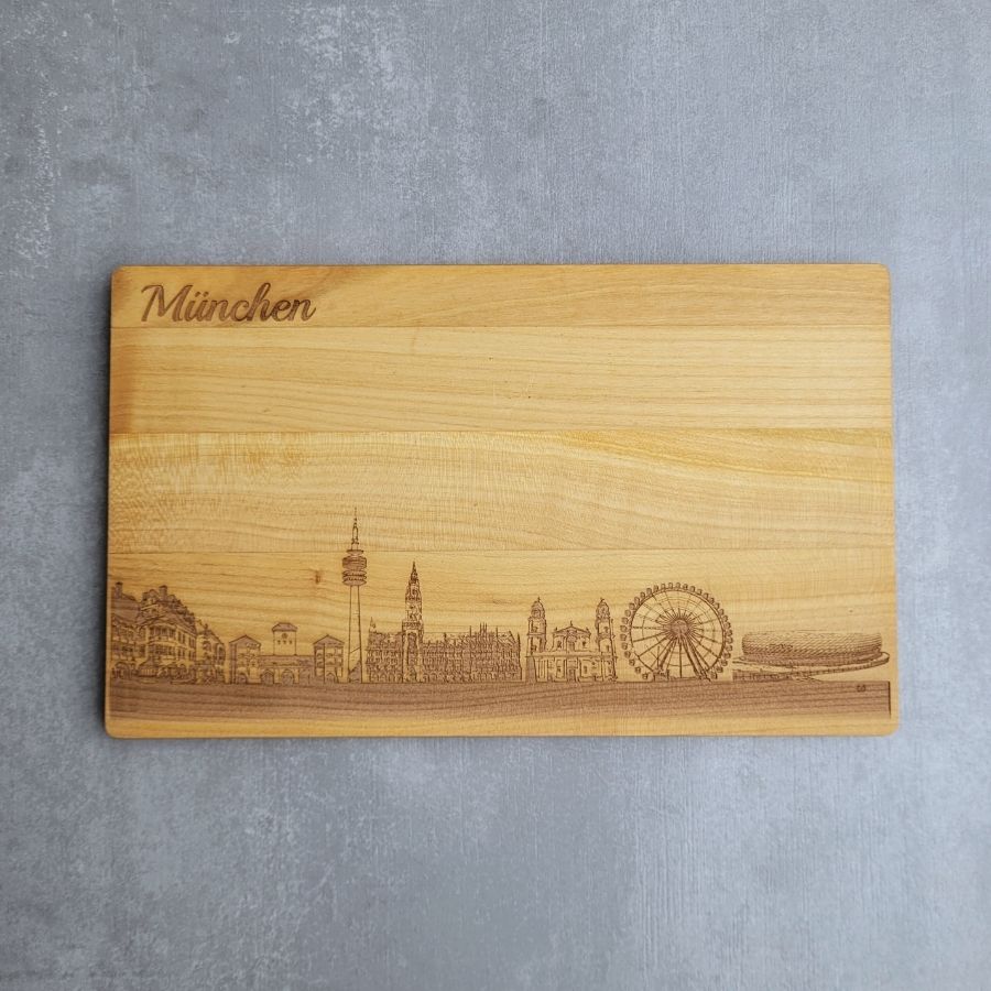 München Schneidebrett Skyline
