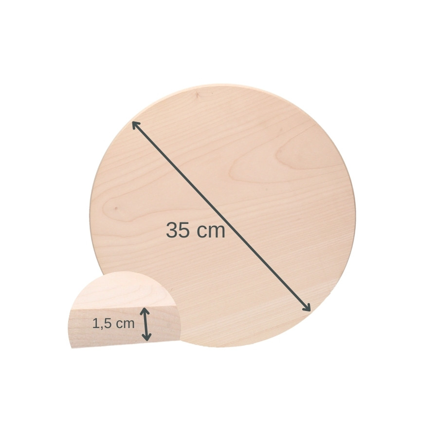 Rundes Holzbrett für die Küche  aus Ahornholz