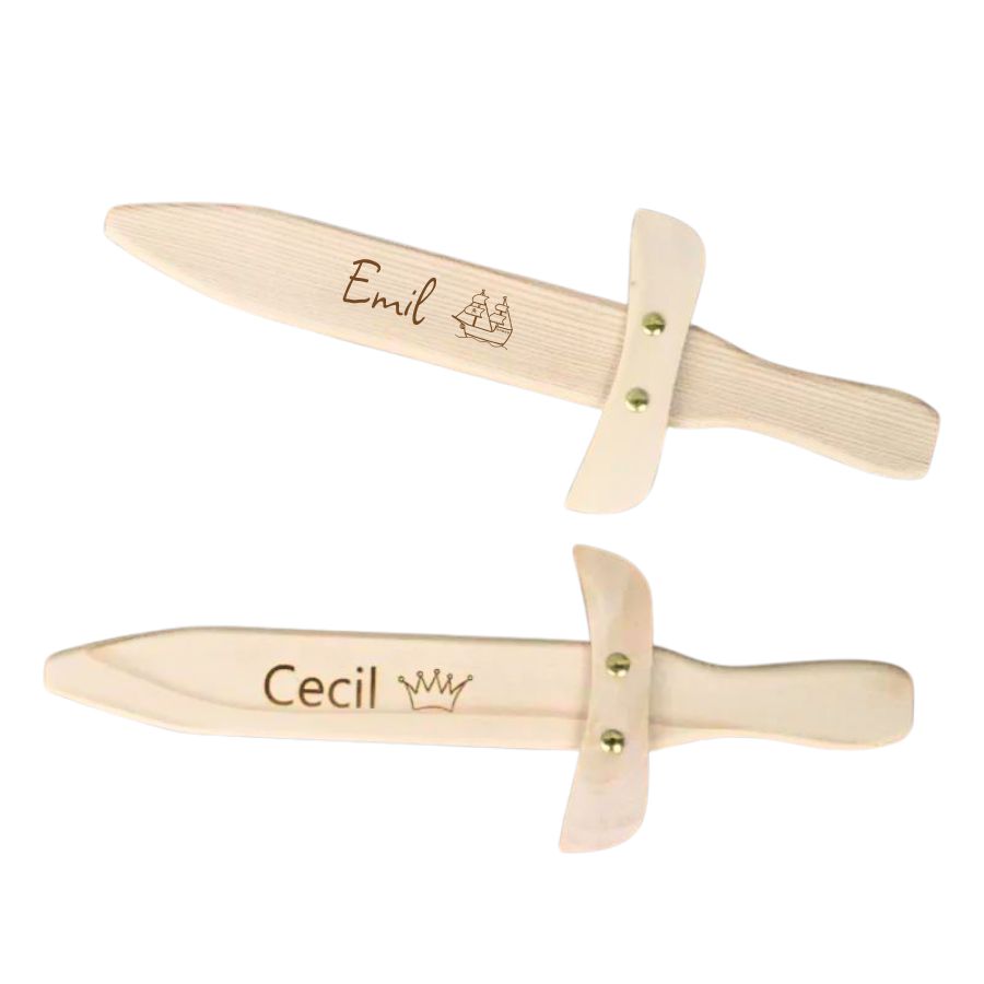 Personalisiertes Schwert aus Holz Klinge, Waffe, Dolch, Messer