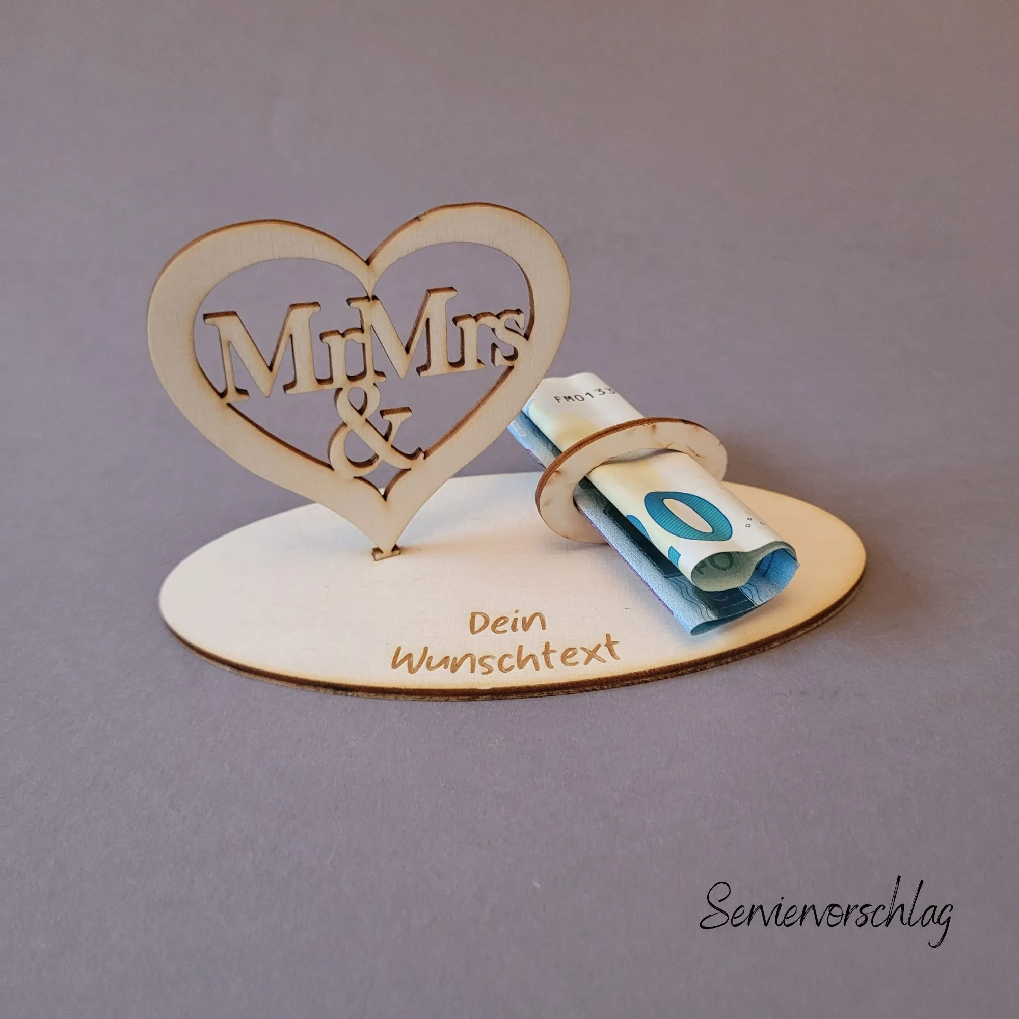 Geldgeschenk Idee zur Hochzeit StadtLandHolz