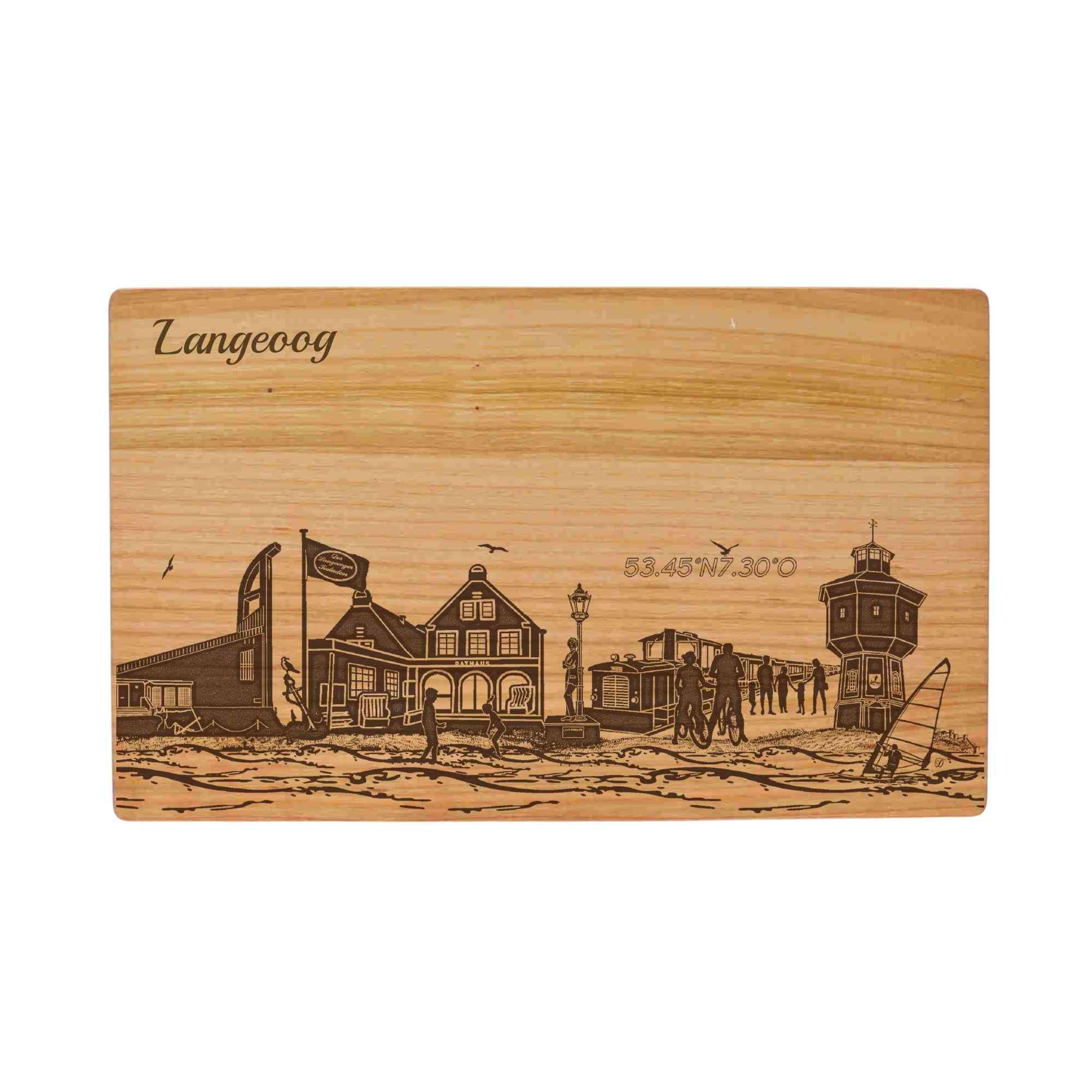 Langeoog Schneidebrett Skyline