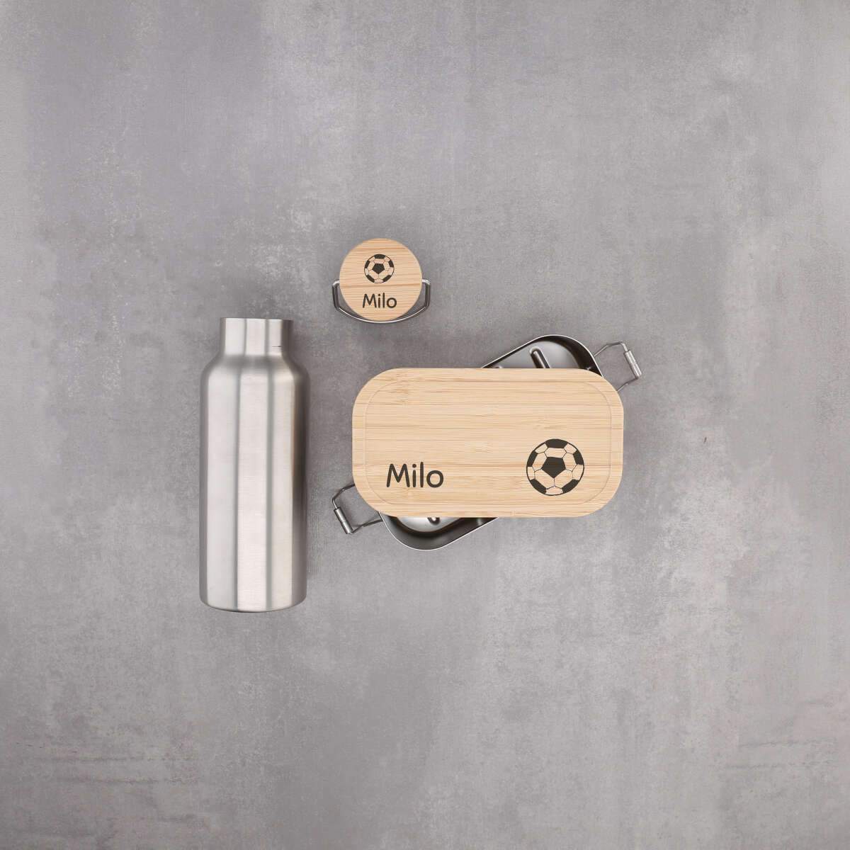 Kinder - Brotdose und Flasche als Set personalisiert