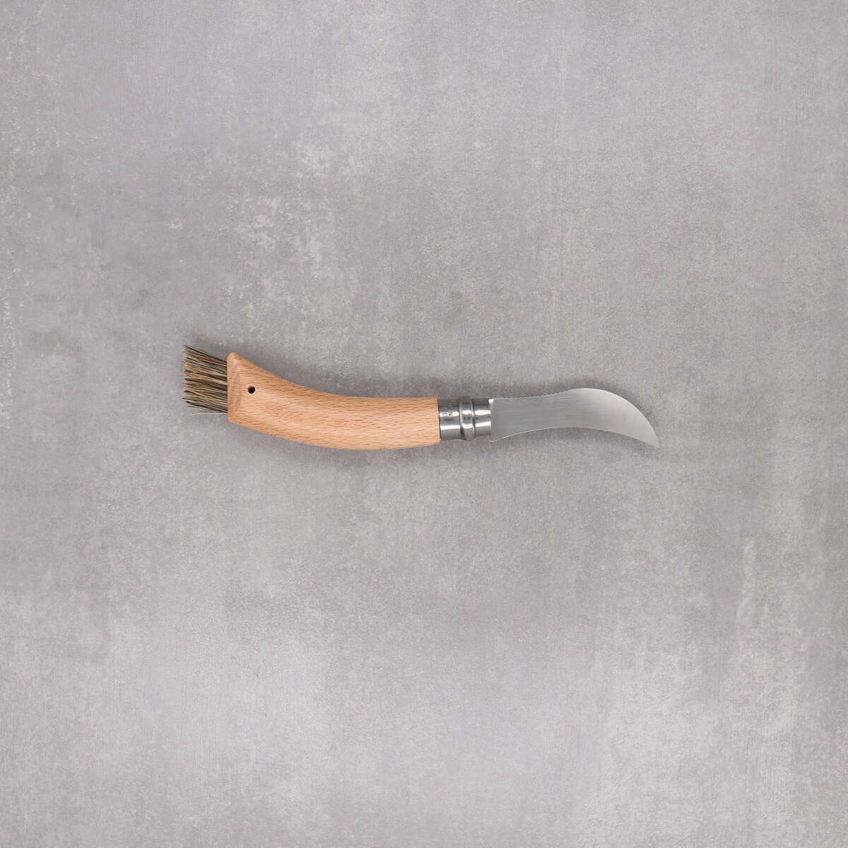 Opinel No08 personalisiertes Pilzmesser mit Bürste - Textgravur