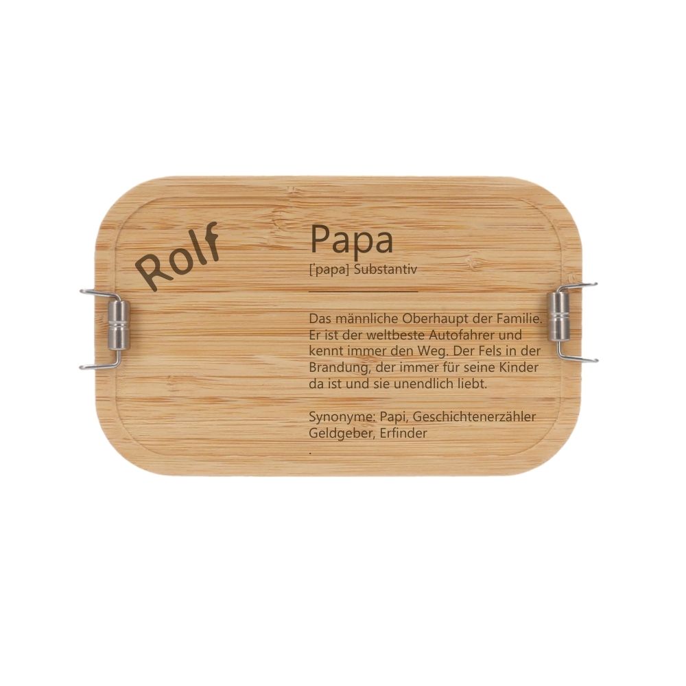 lunchbox, personalisiertes Geschenk für Papa
