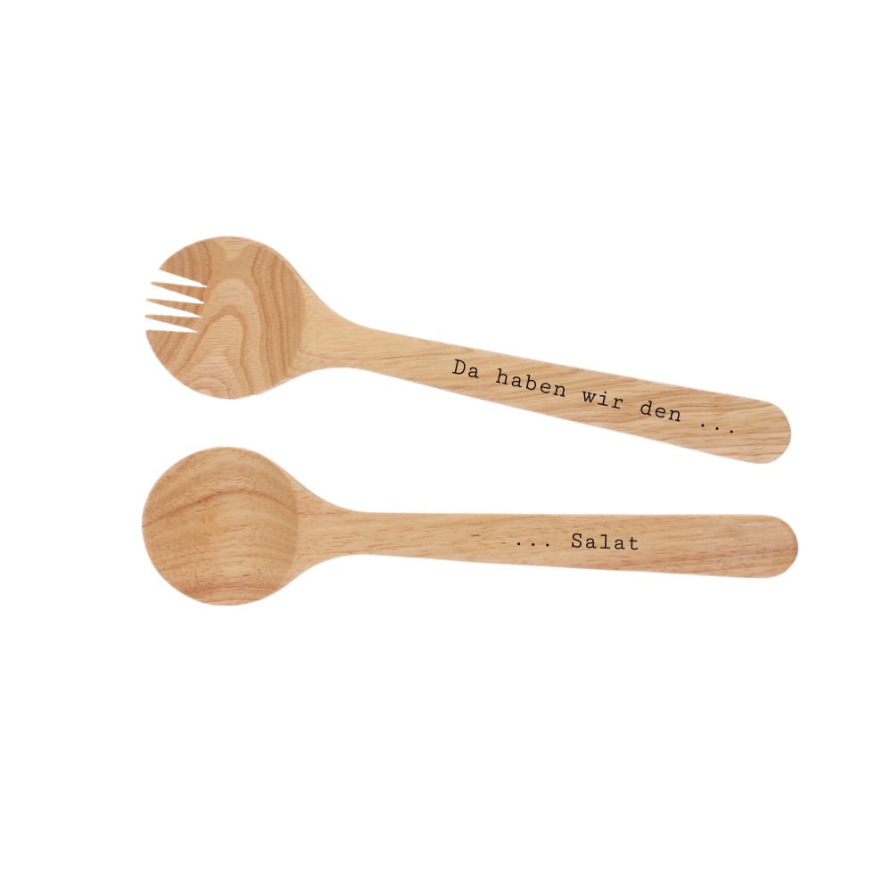 Da haben wir den Salat - Salatbesteck Besteck, Gabel, Löffel
