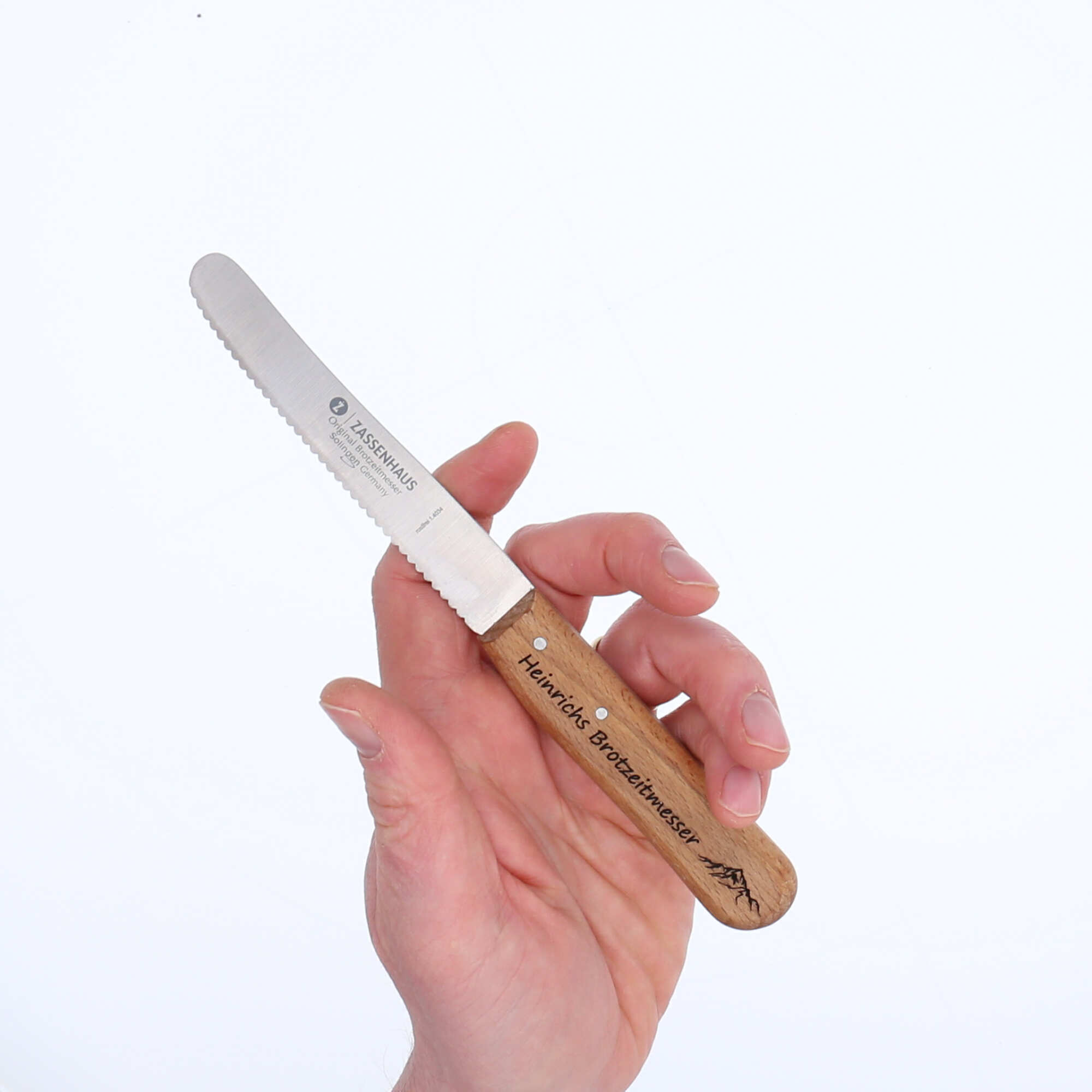 Individuell graviertes Brötchenmesser mit Spruch oder Namen, super für die Küche 