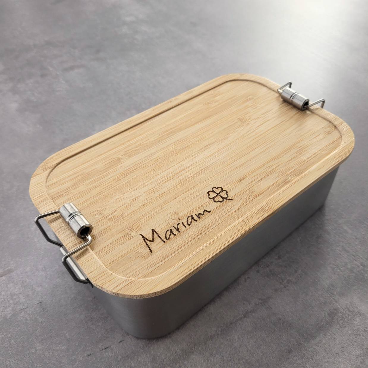 Lunchbox mit Wunschtext - Personalisierte Brotdose in 3 Größen