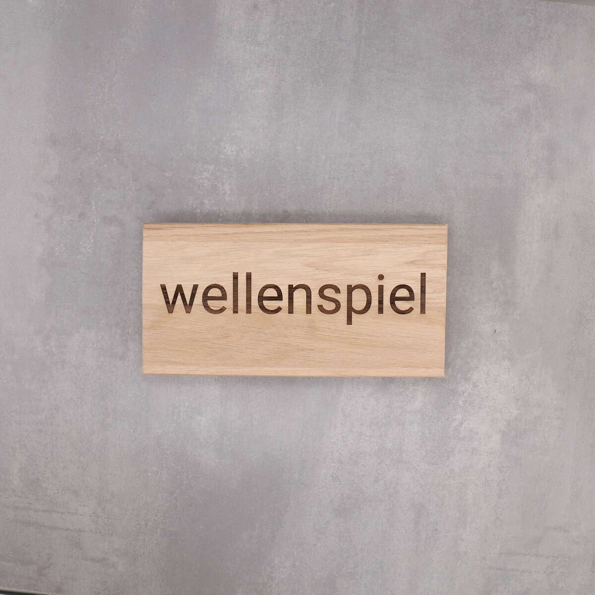 Massivholzschild Eiche - Freie Gestaltung (Online-Designer)