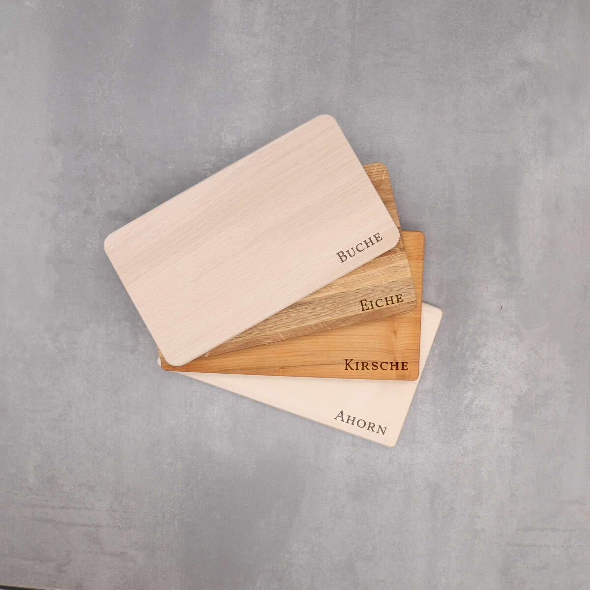 Frühstücksbrett 26x15 cm verschiedene Holzarten - Freie Gestaltung (Online Designer)