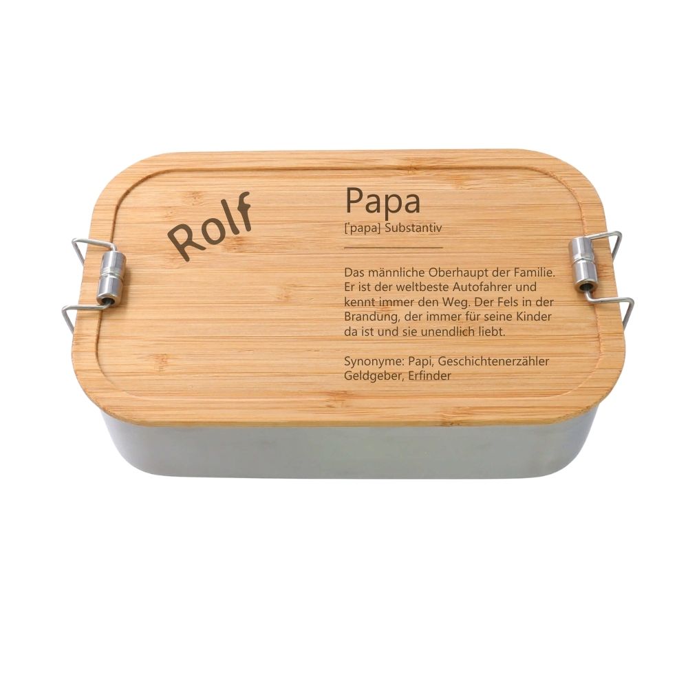Geschenk Papa, Definition Lunchbox