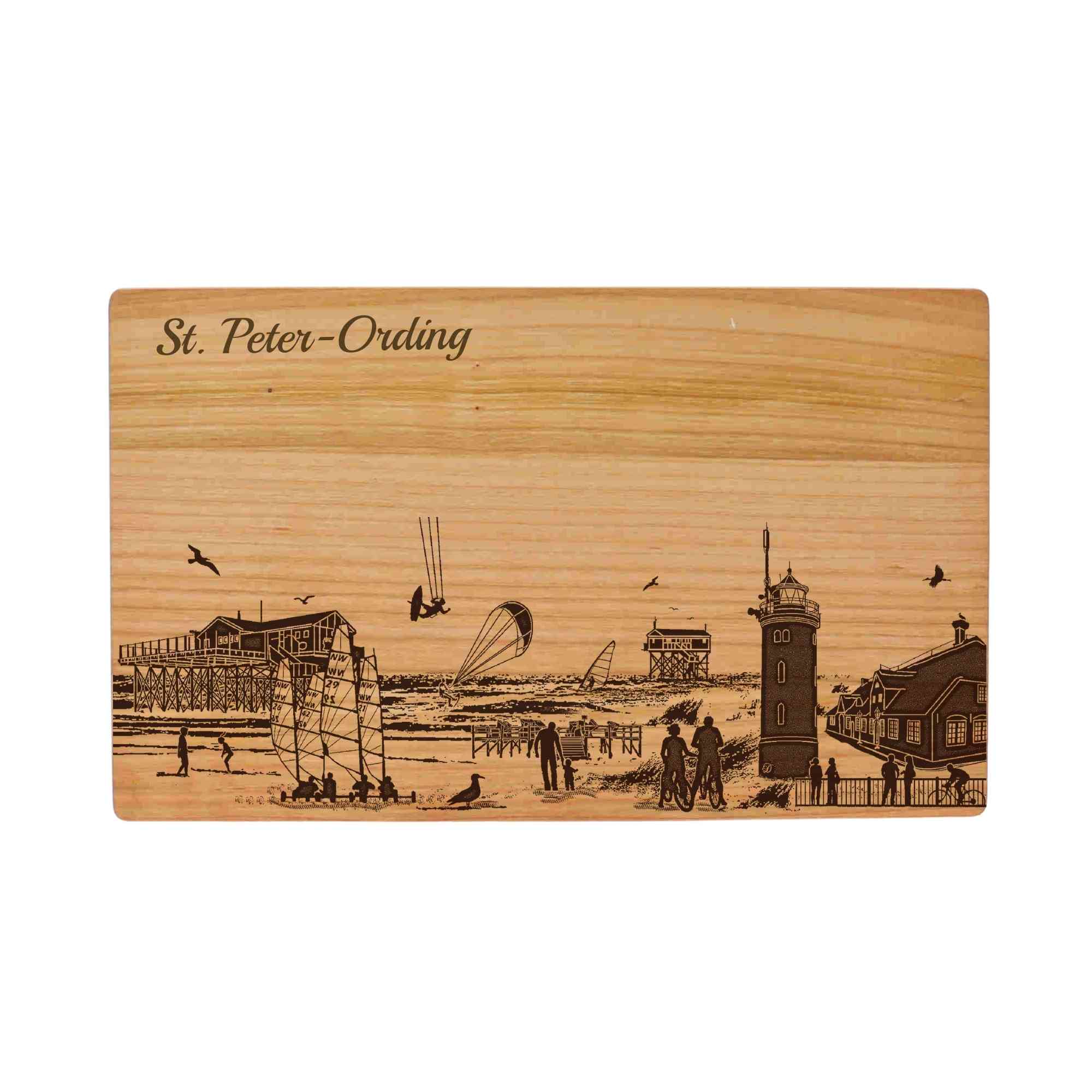 St.Peter-Ording Schneidebrett Skyline