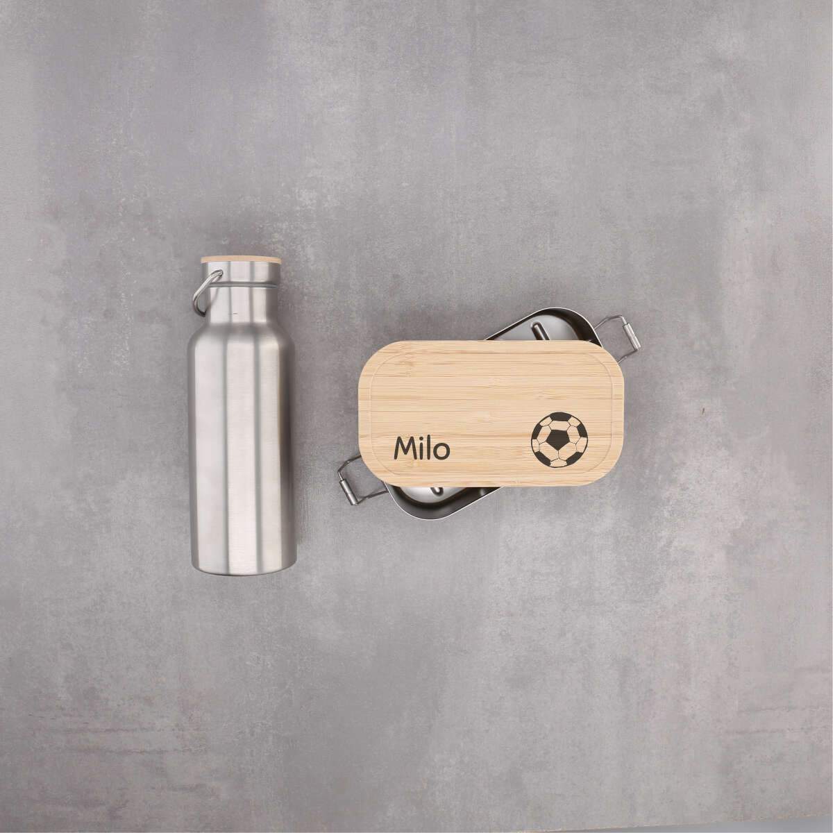 Kinder - Brotdose und Flasche als Set personalisiert
