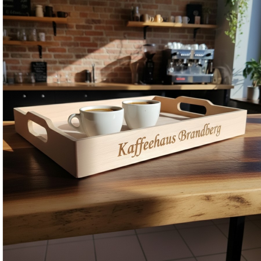 Tabelle, Tablett, Kaffeetasse, Pflanze, Holz