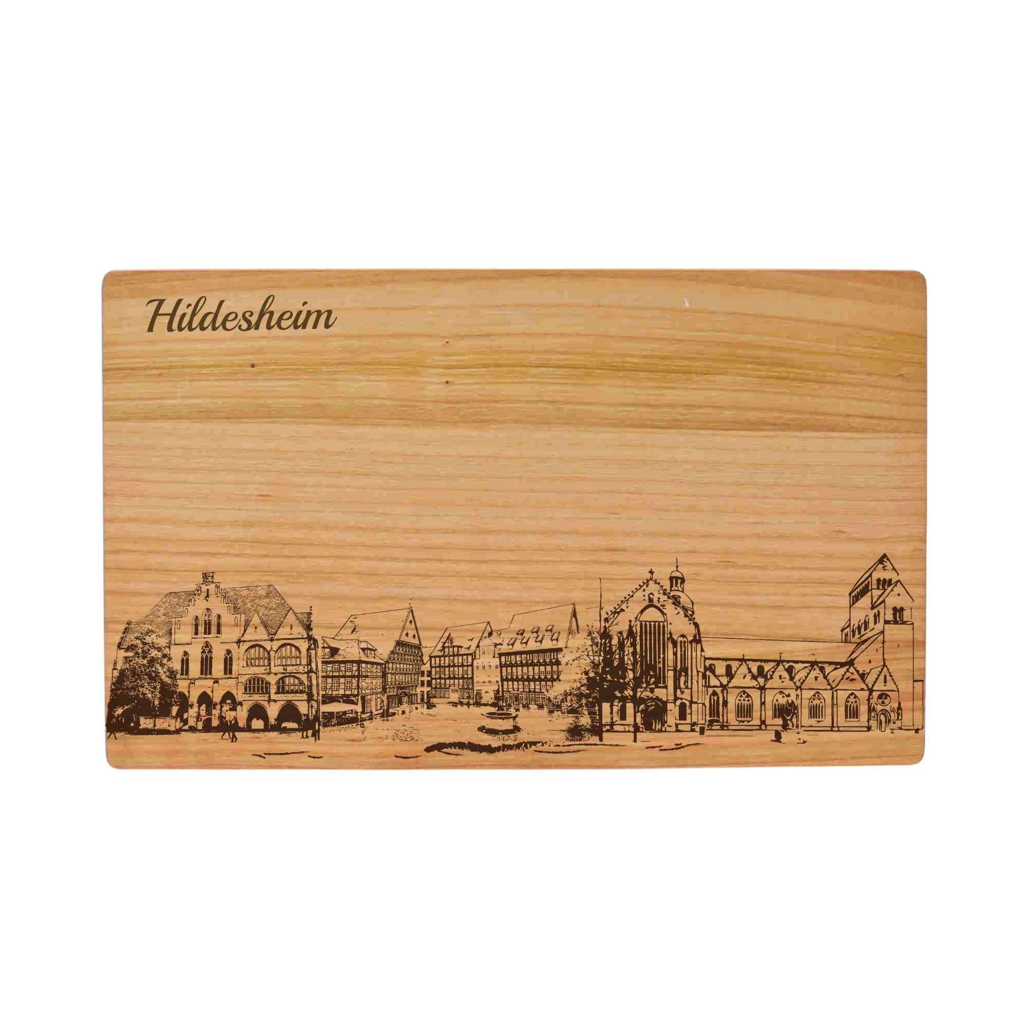 Hildesheim Geschenk Holzbrett Stadt Hildesheim Schneidebrett Skyline
