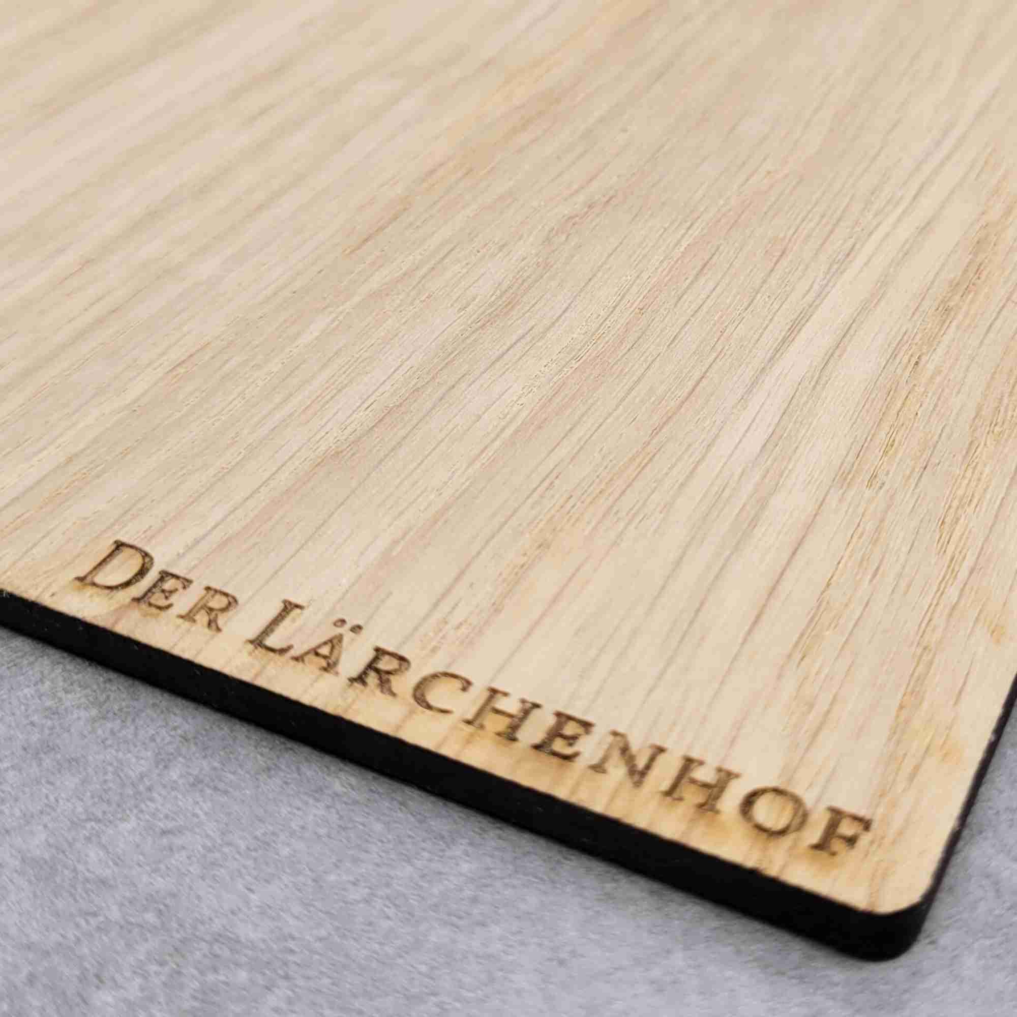 Klemmbretter personalisiert aus Holz mit individueller Lasergravur