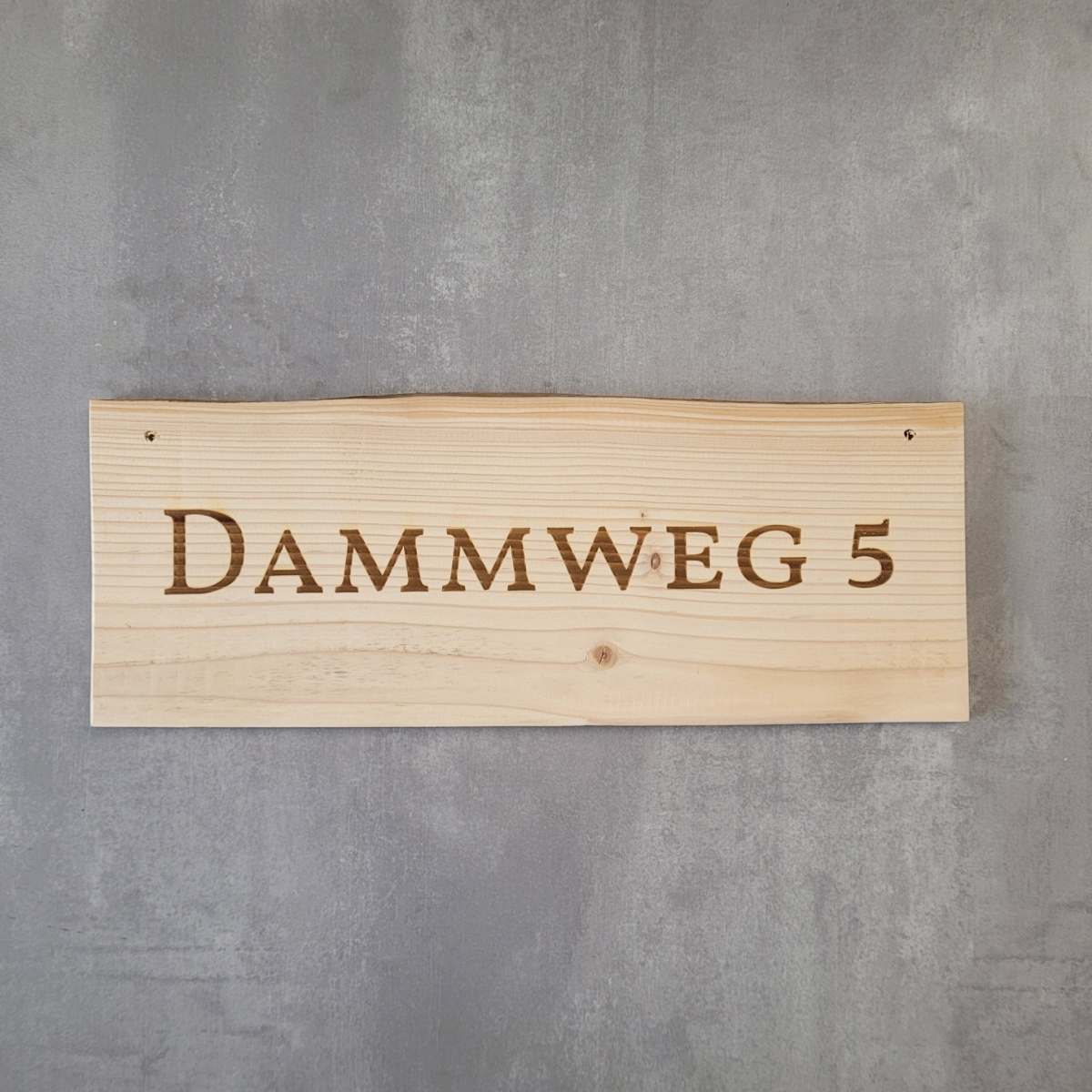 Rustikales Holzschild individuell Schwartenbrett