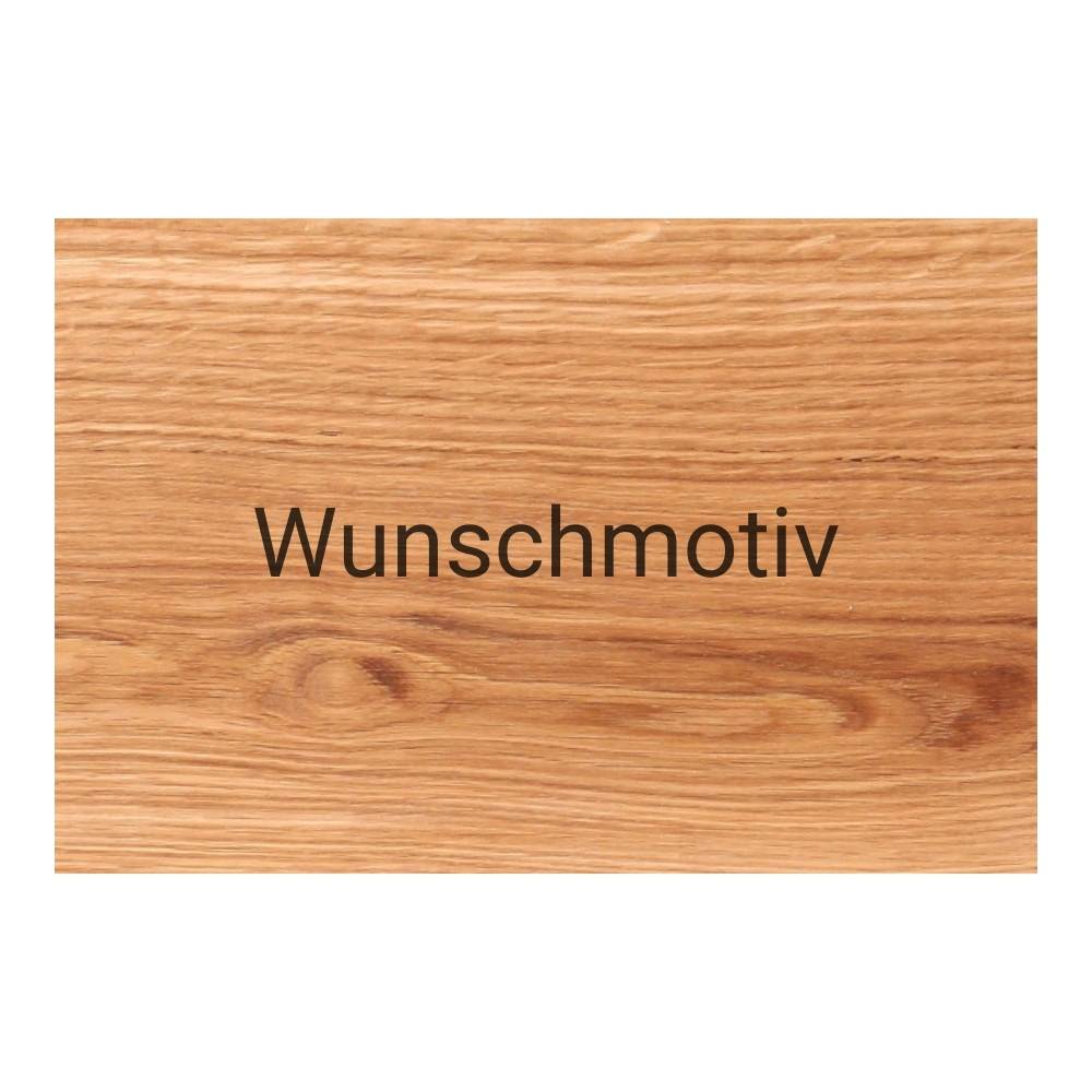 Schild Eichenholz massiv mit Wunschtext