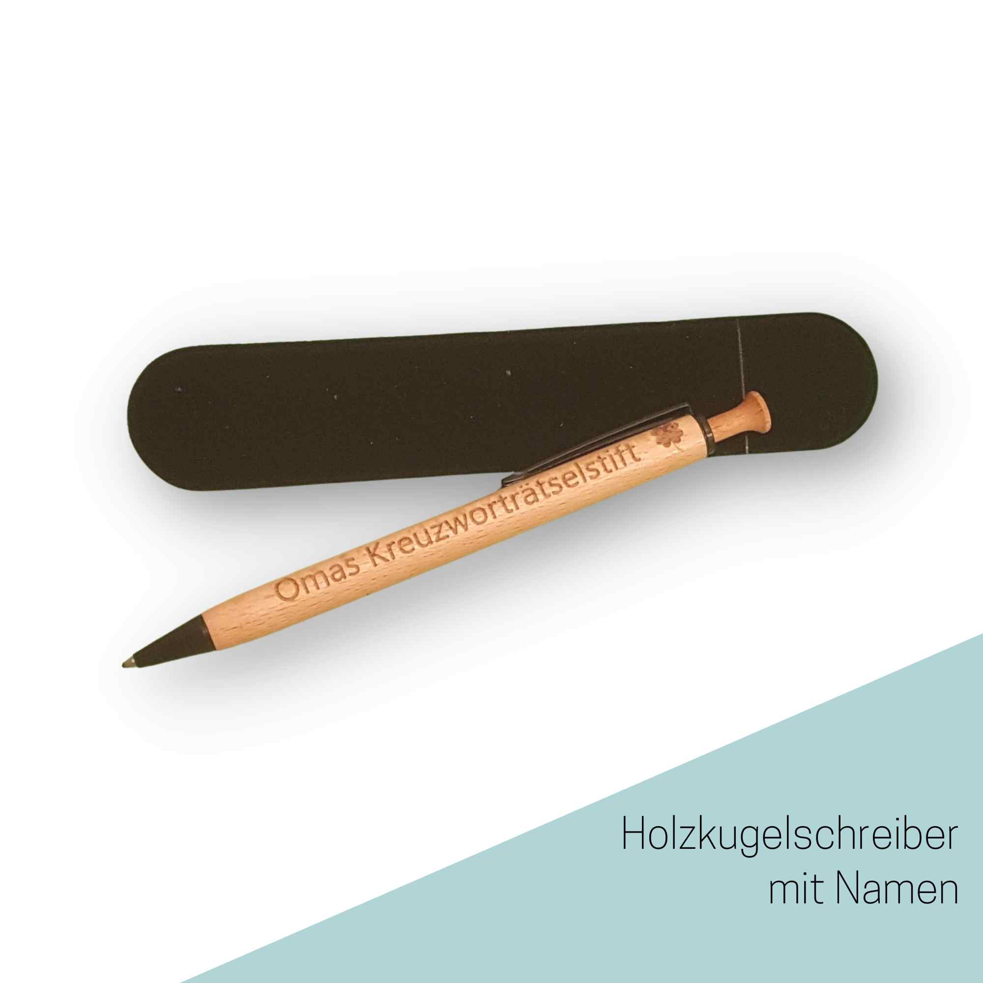 Premium Qualität Personalisierter Kugelschreiber mit Gravur Stift mit Name Einzeilig oder Zweizeilig aus Edlem Metall- und Kunststoffmix Hellblau 